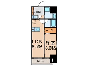 リヴェント福島の物件間取画像